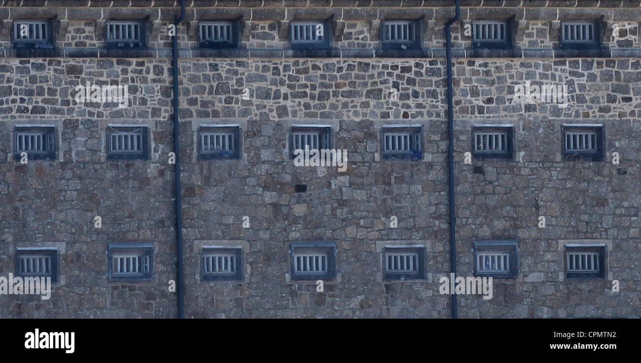 HMP Dartmoor.  Kategorie C Männer Gefängnis in Princetown hoch auf Dartmoor in Devon. Bild von James Boardman. Stockfoto