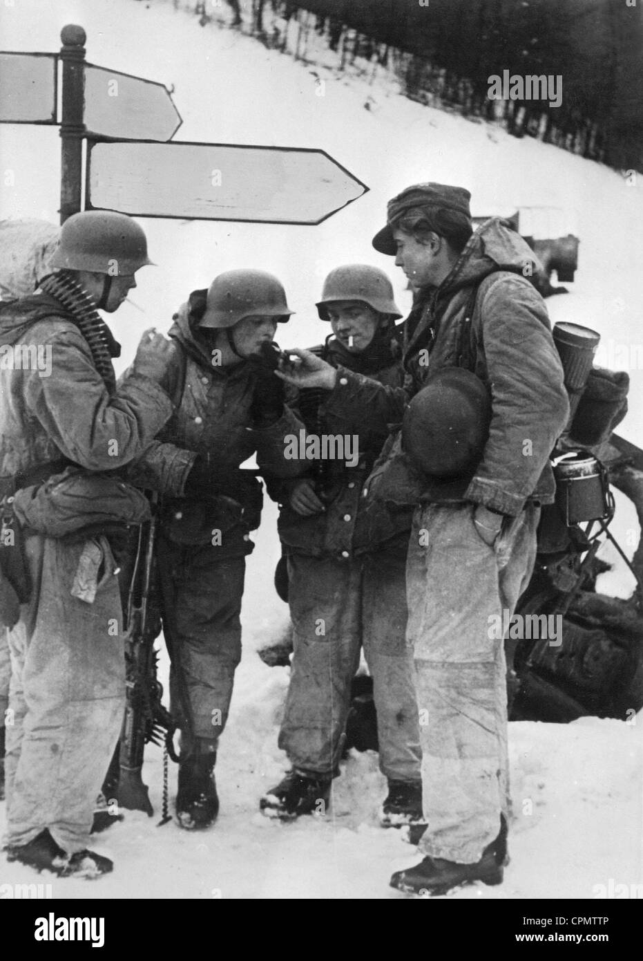 Soldaten der WaffenSS SS in Ungarn, 1944 Stockfotografie Alamy