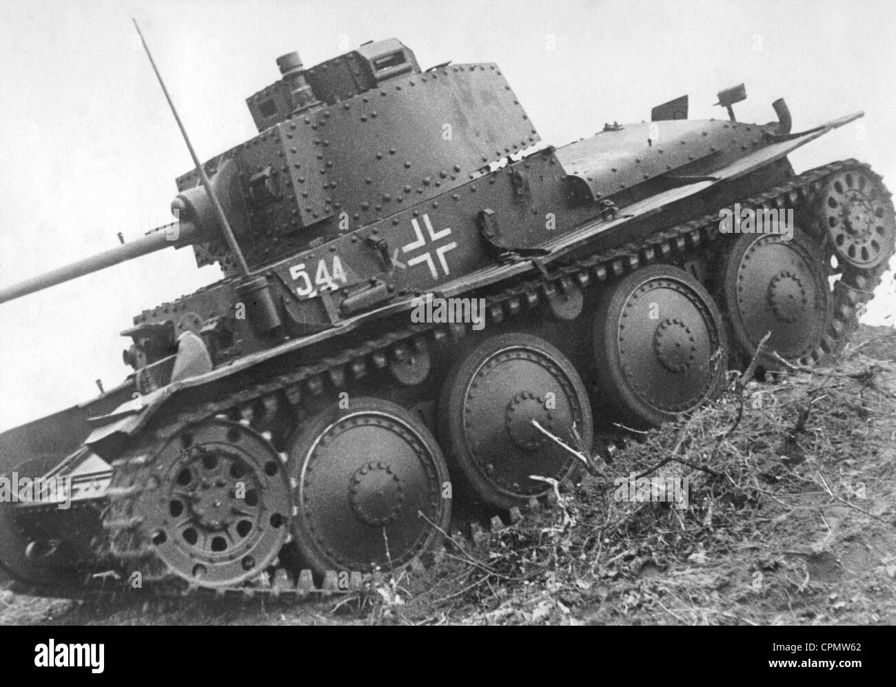 Deutscher Panzer 38 (t), 1940 Stockfoto