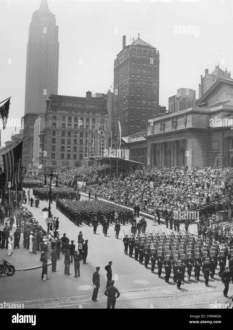 Militärparade in New York, 1942 Stockfoto