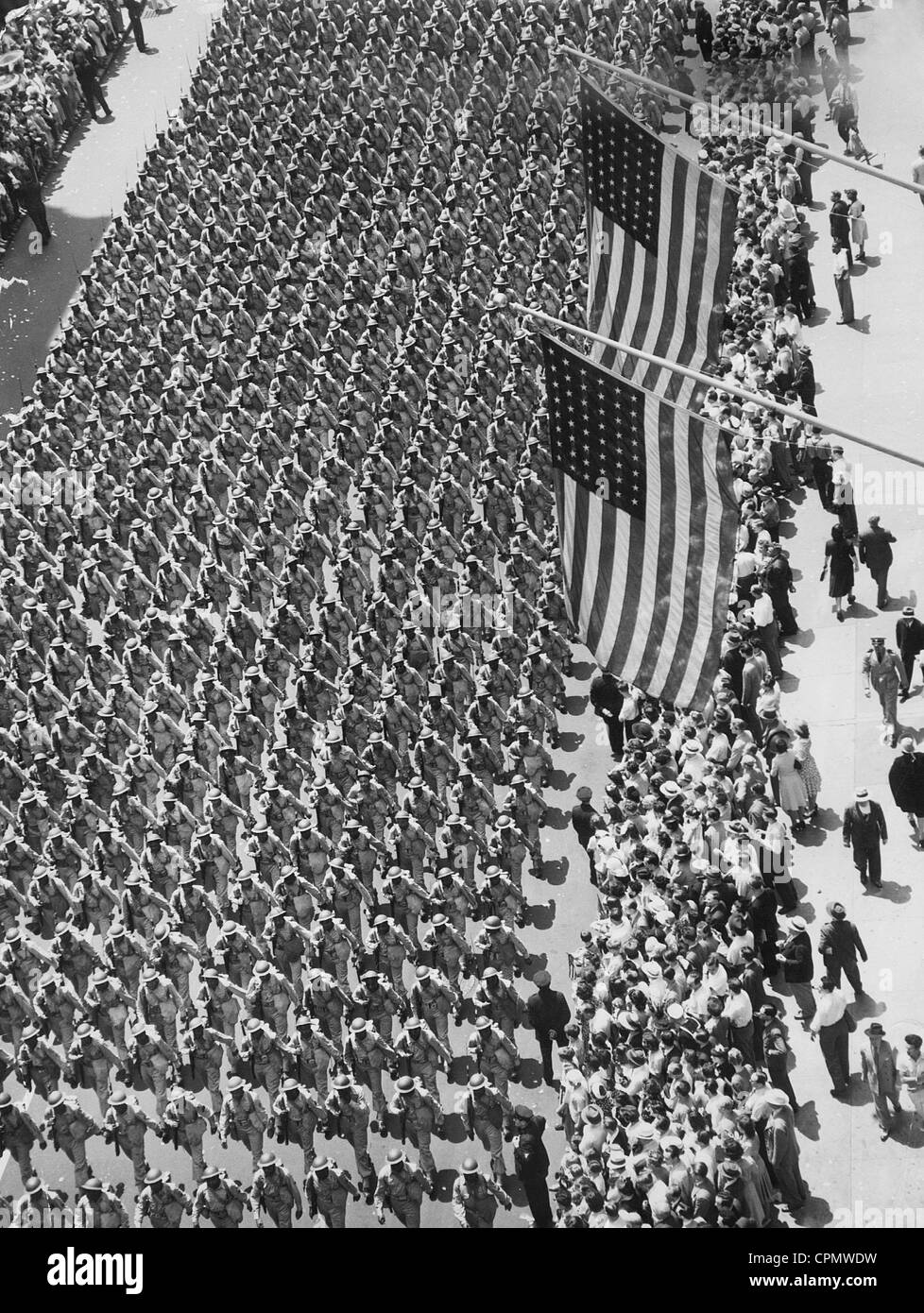 Militärparade in New York, 1942 Stockfoto