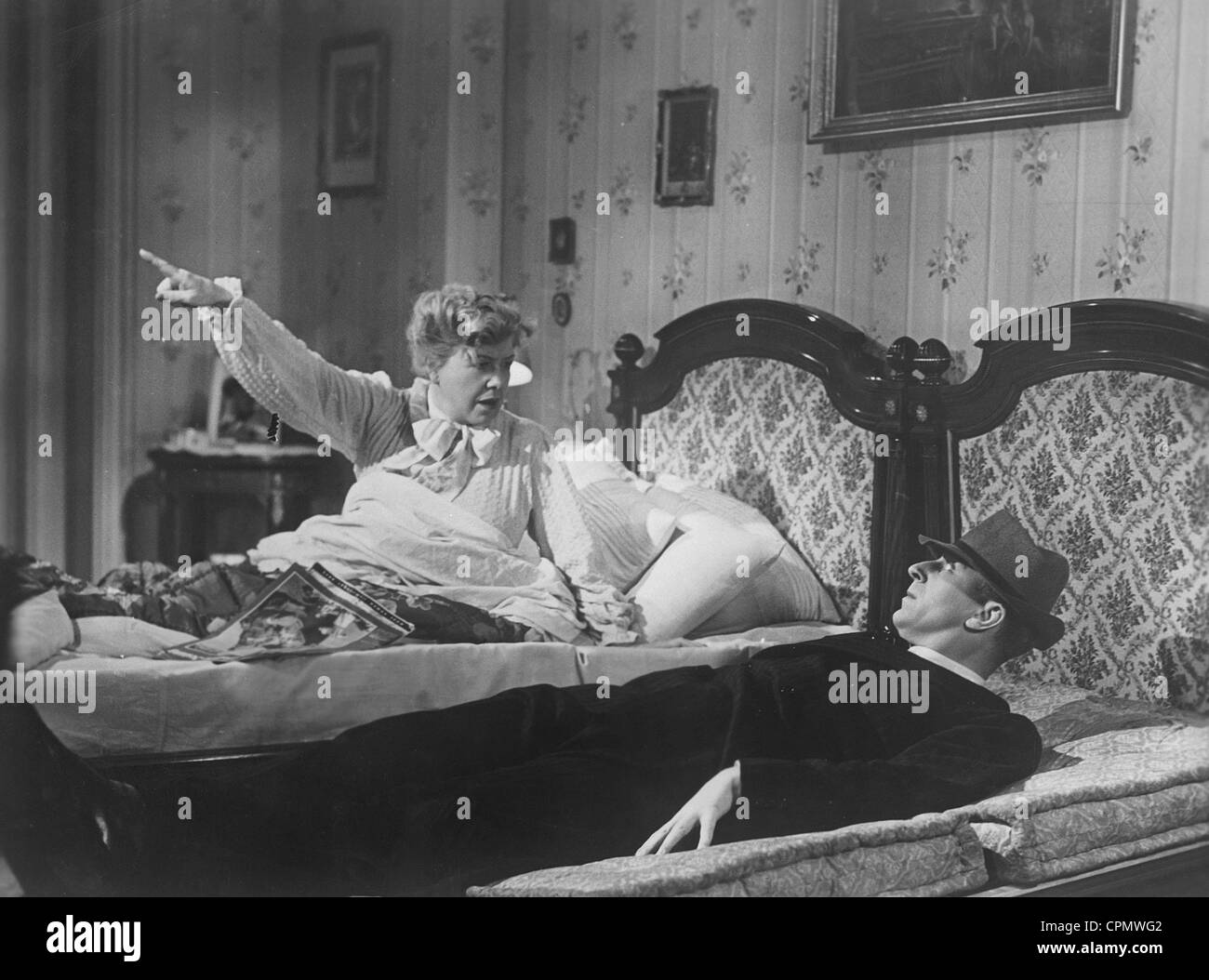 Ida Wuest und Theo Lingen in "Sieben Jahre Pech", 1940 Stockfoto