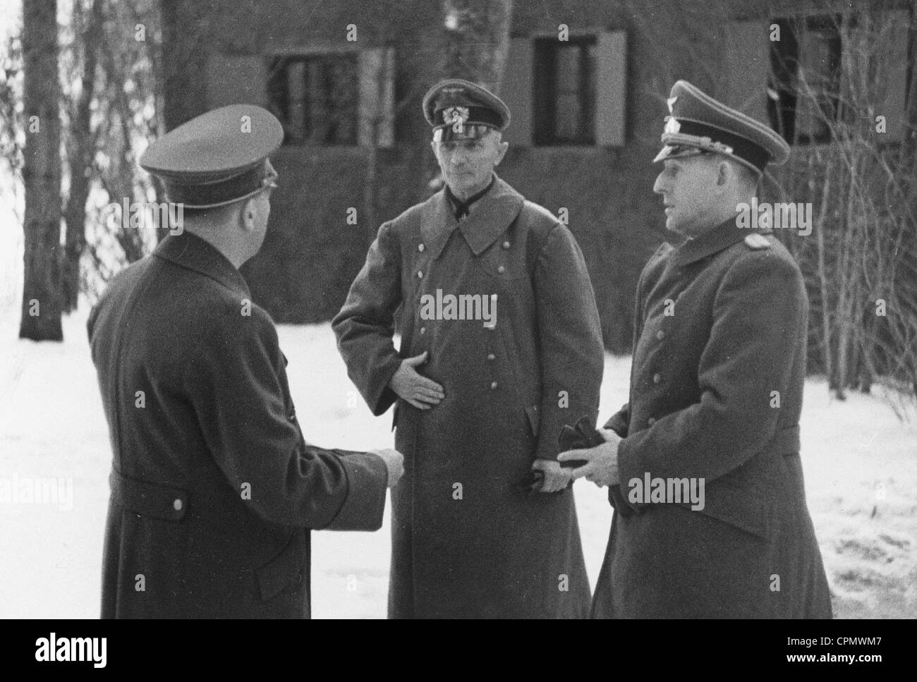 Adolf Hitler, Fedor von Bock, Rudolf Schmundt, 1942 Stockfoto