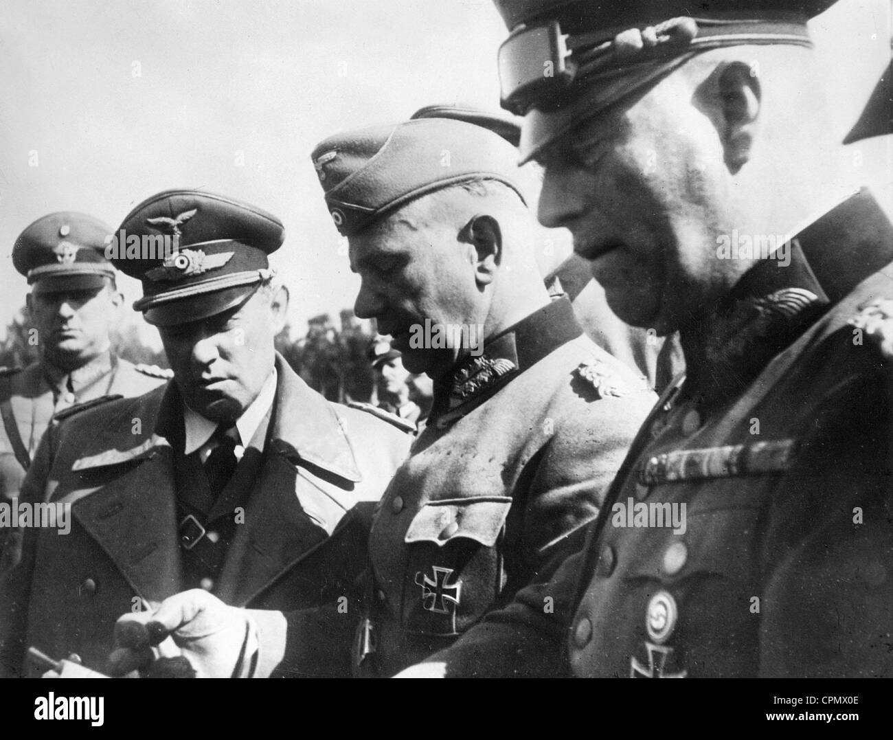 Kurt Daluege, Karl Bodenschatz, Walter von Reichenau, Wilhelm Keitel in Polen, 1939 Stockfoto