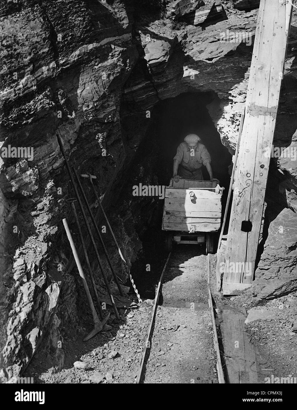 Goldmine in Montana, 1929 Stockfoto
