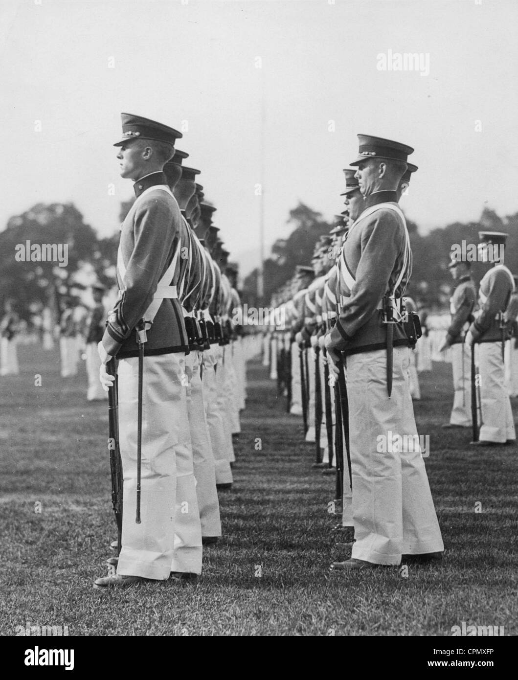 Kadetten der amerikanischen Militärakademie West Point, 1929 Stockfoto