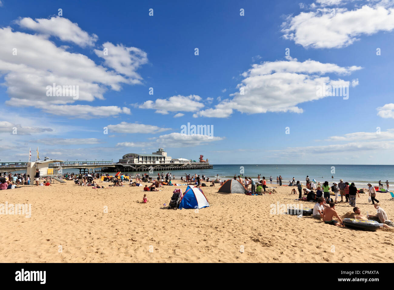 3965. Strand & Pier, Bournemouth, Dorset, Großbritannien Stockfoto