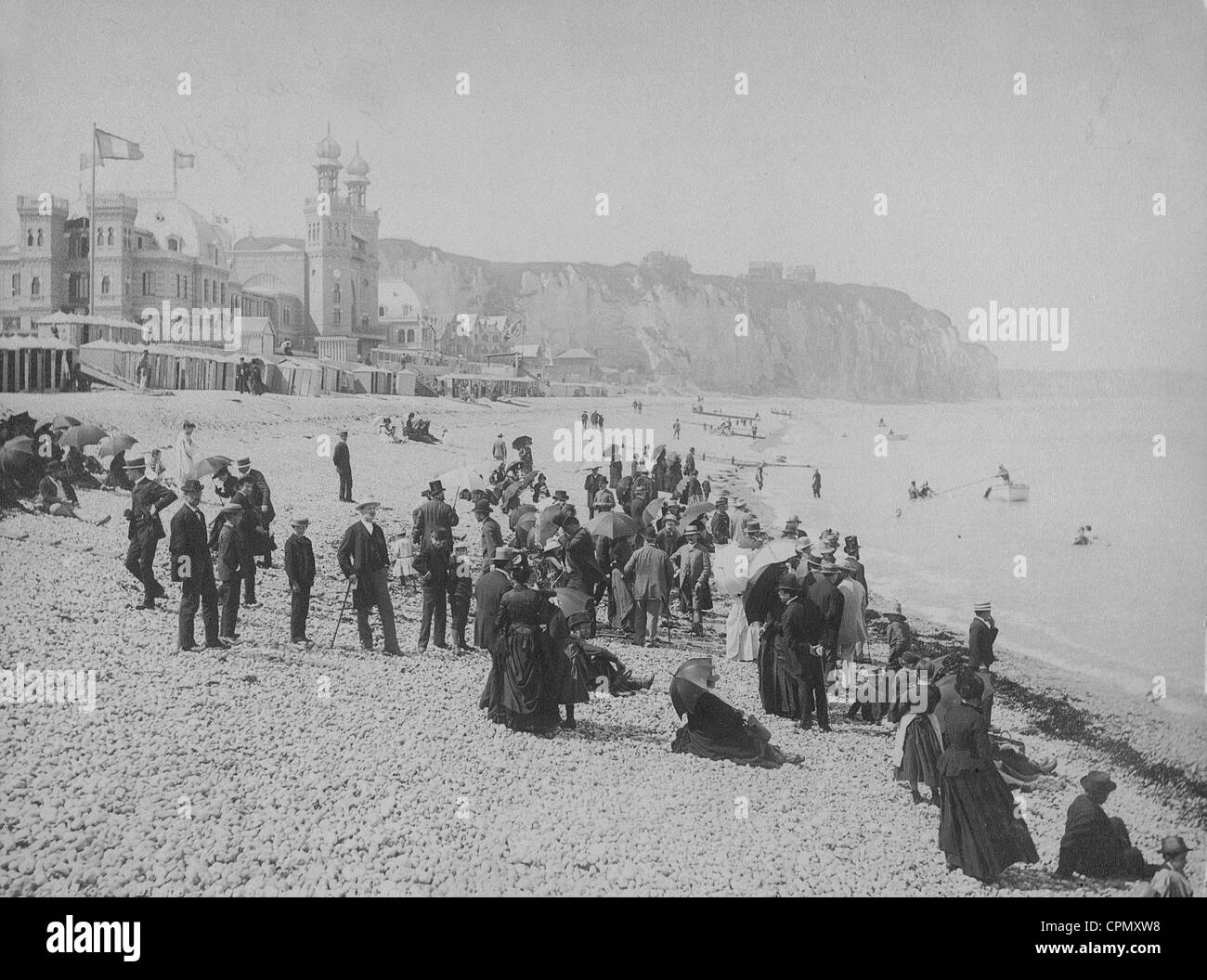 Strandleben in Dieppe, 1905 Stockfoto