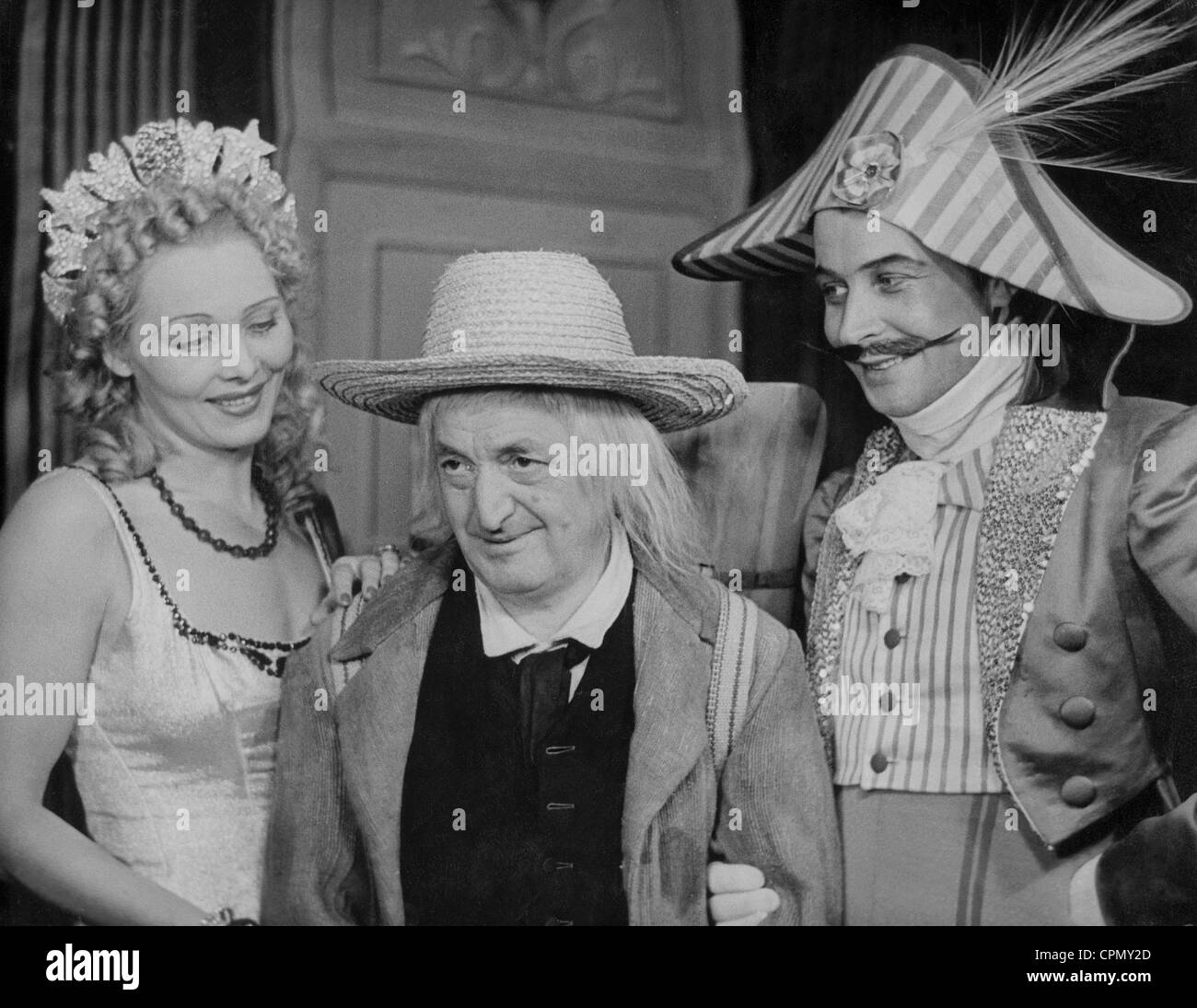 Gerda Maurus, Hans Moser Und Erik Frey, 1938 Stockfoto