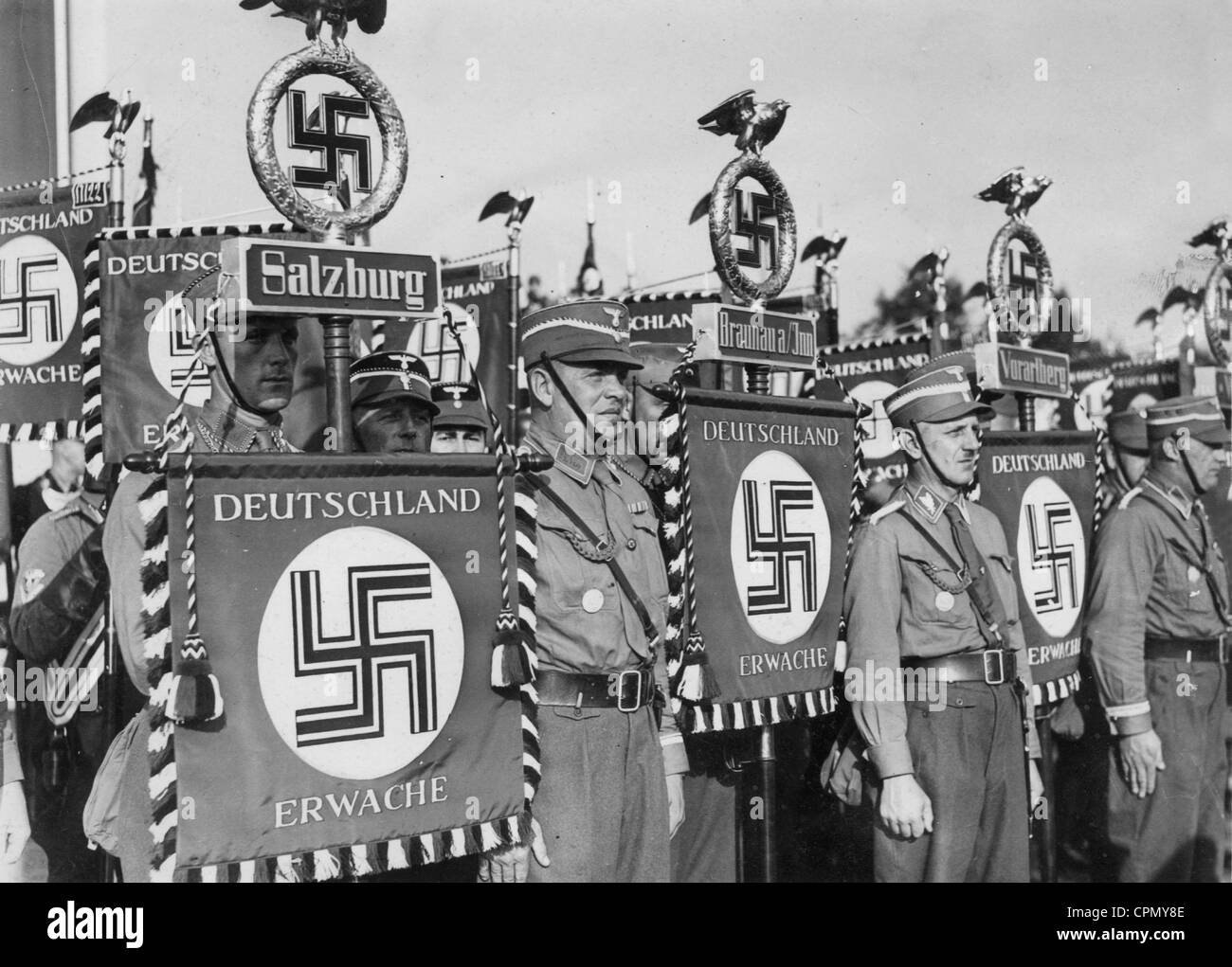 SA-Männer aus Österreich am Reichsparteitag, 1938 Stockfoto