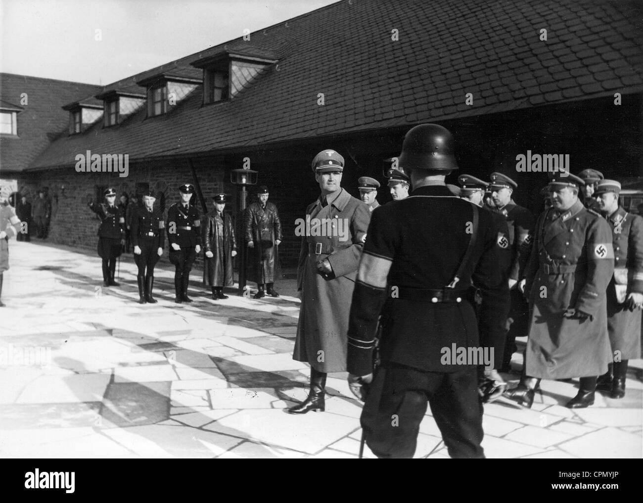 Rudolf Hess, auf der Burg Ordensburg Vogelsang, 1937 Stockfoto