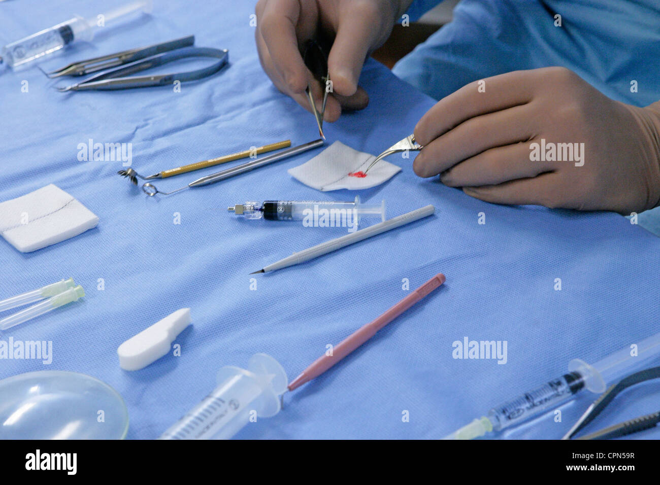 AUGENCHIRURGIE Stockfoto