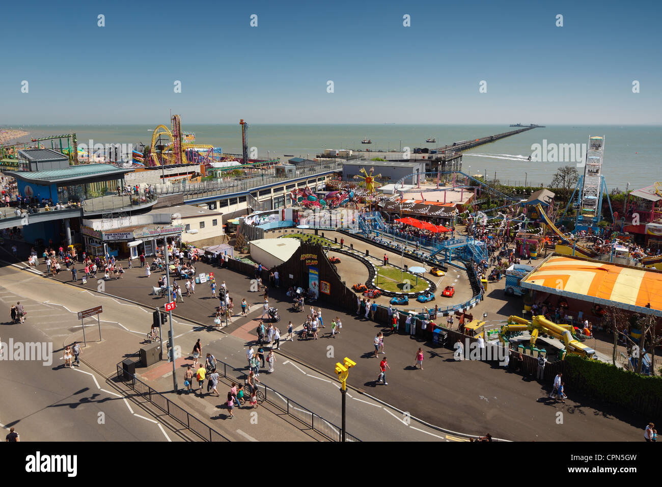 Southend auf Meer. Stockfoto