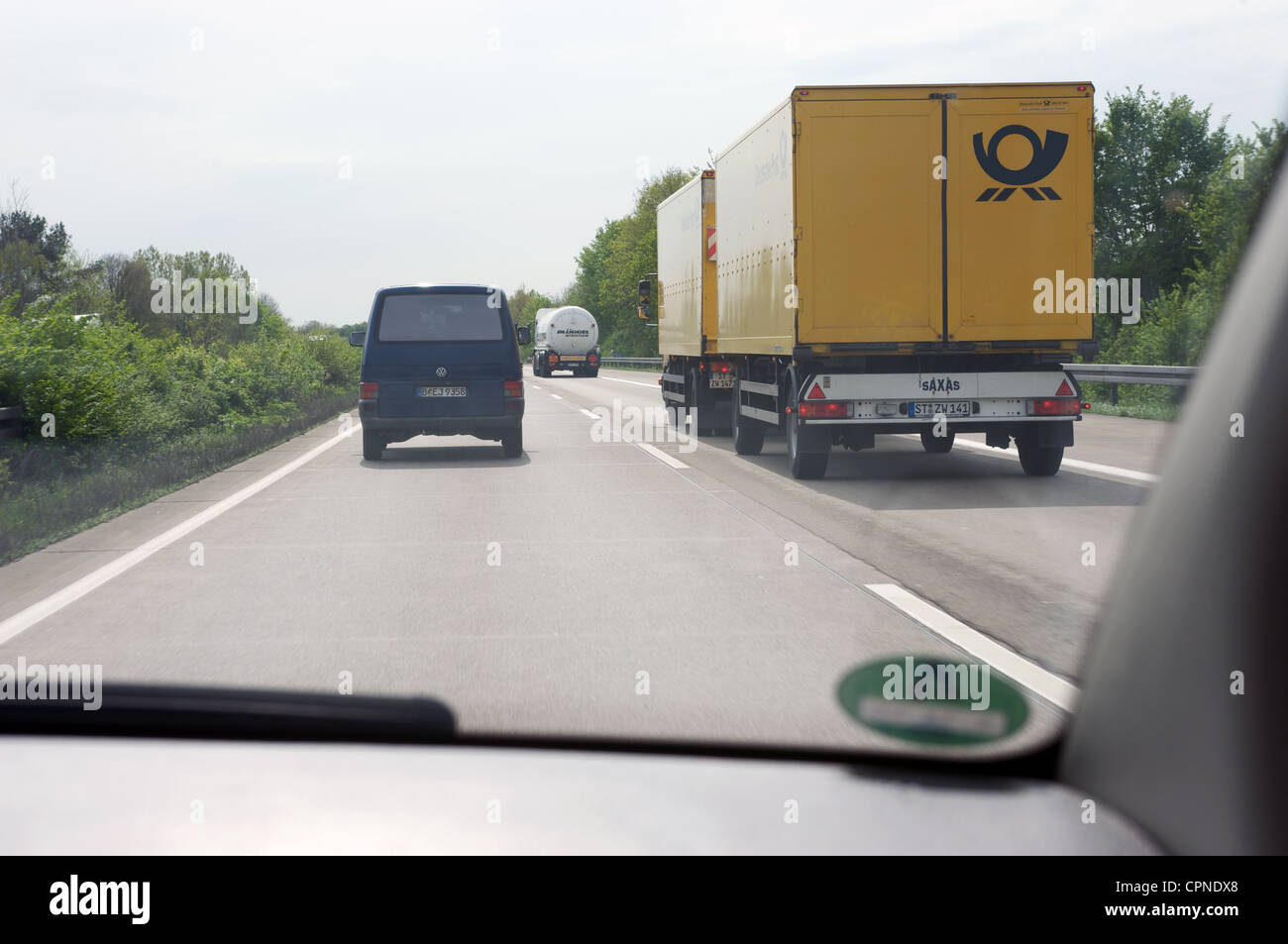 Deutsche Autobahn Stockfoto