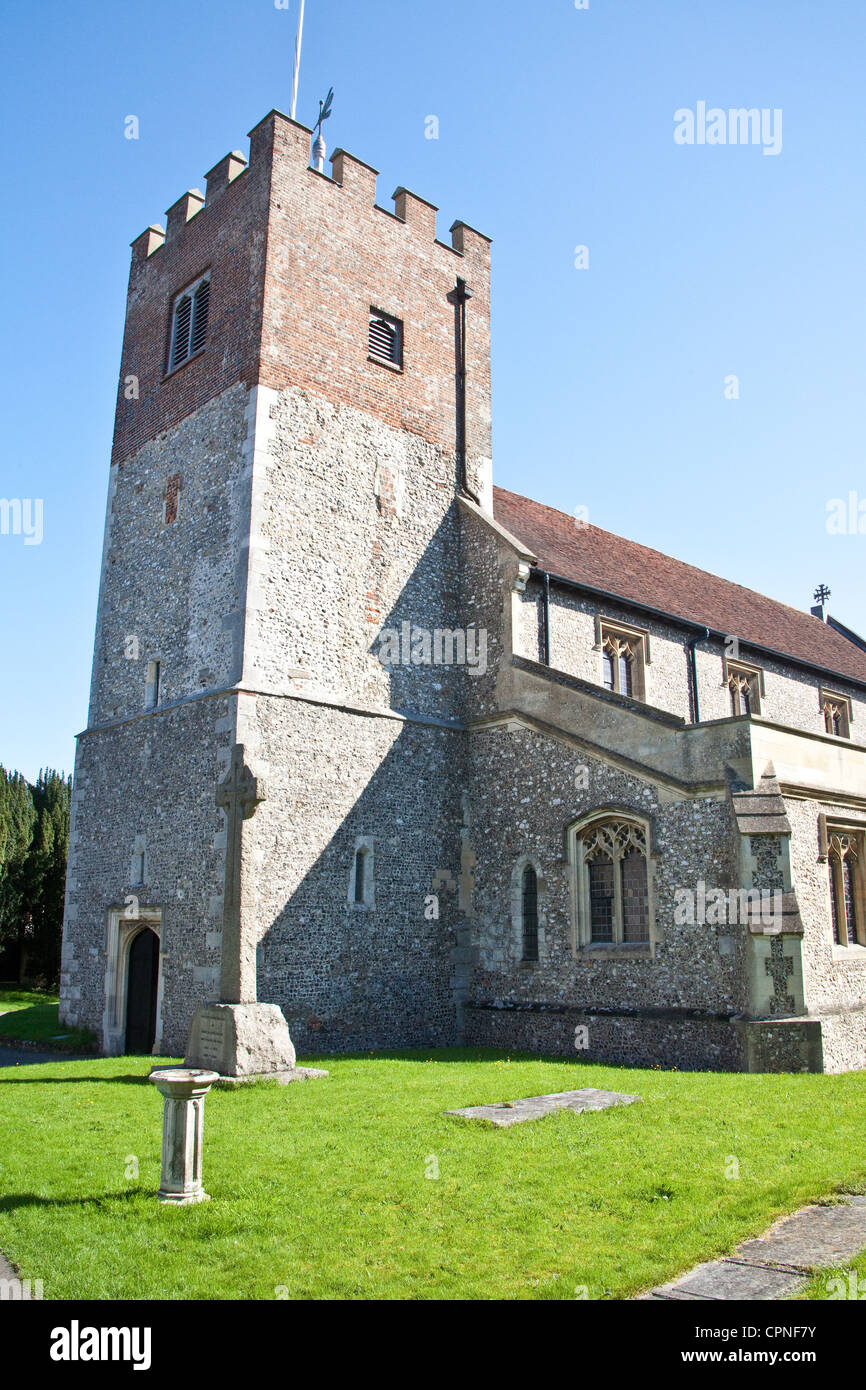 St John the Baptist Church in der Pfarrei von New Alresford, Hampshire, England, Großbritannien. Stockfoto