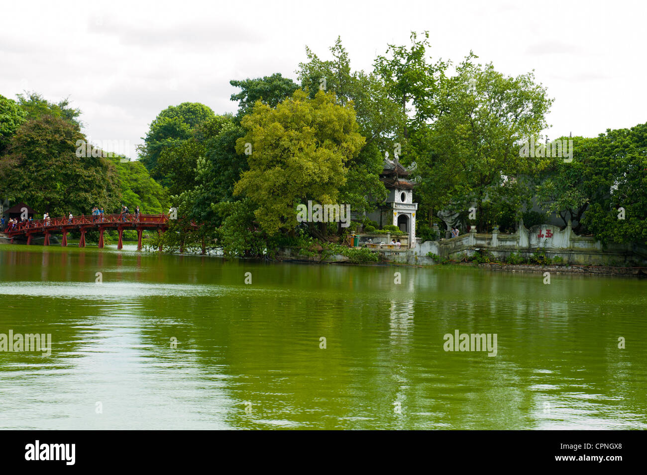 Hoan-Kiem-See, Hanoi Stockfoto