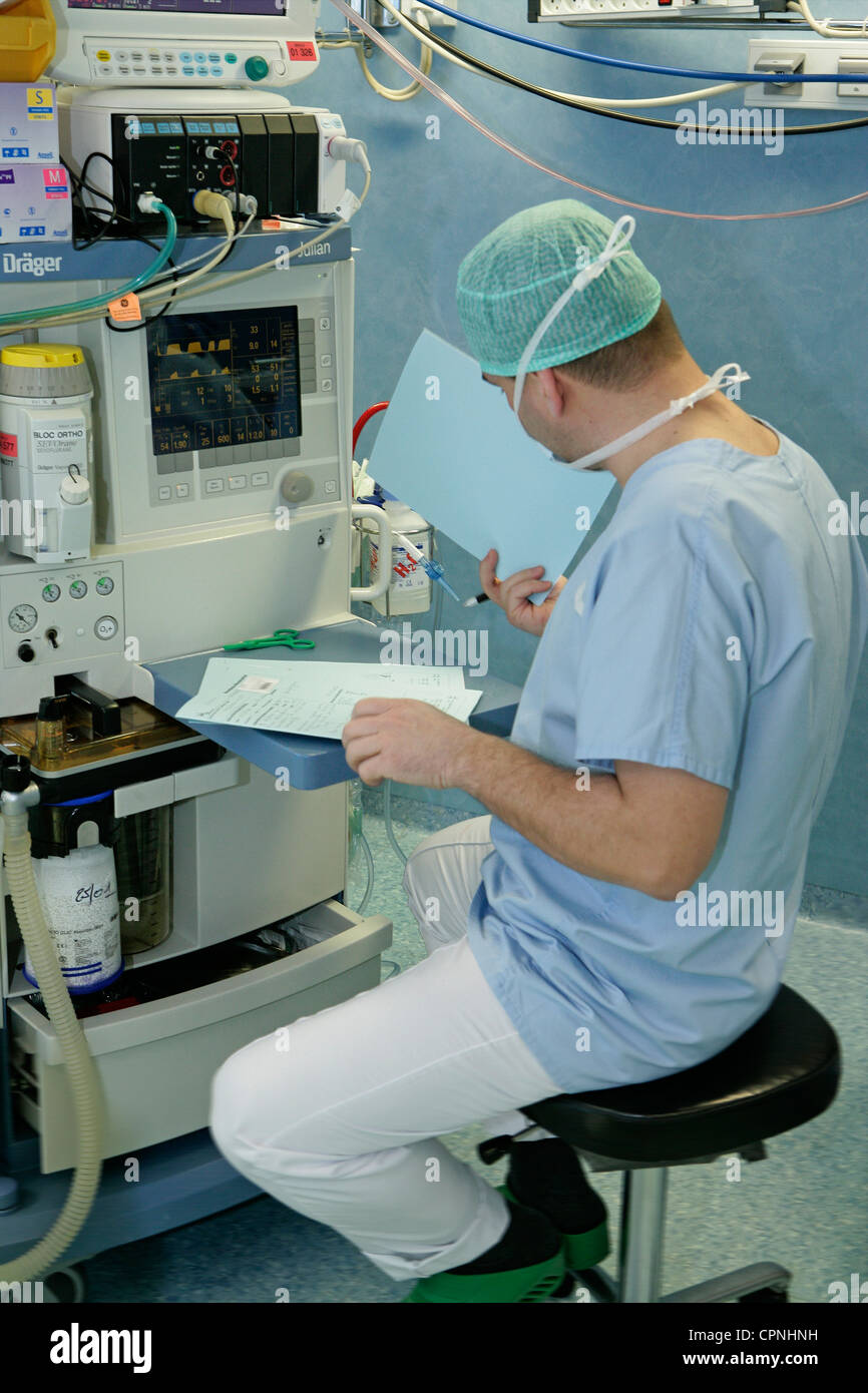 ANÄSTHESIST Stockfoto