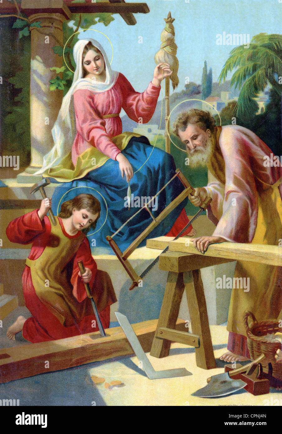 Religion, das Christentum, die Heilige Familie, Maria, Josef, Jesus