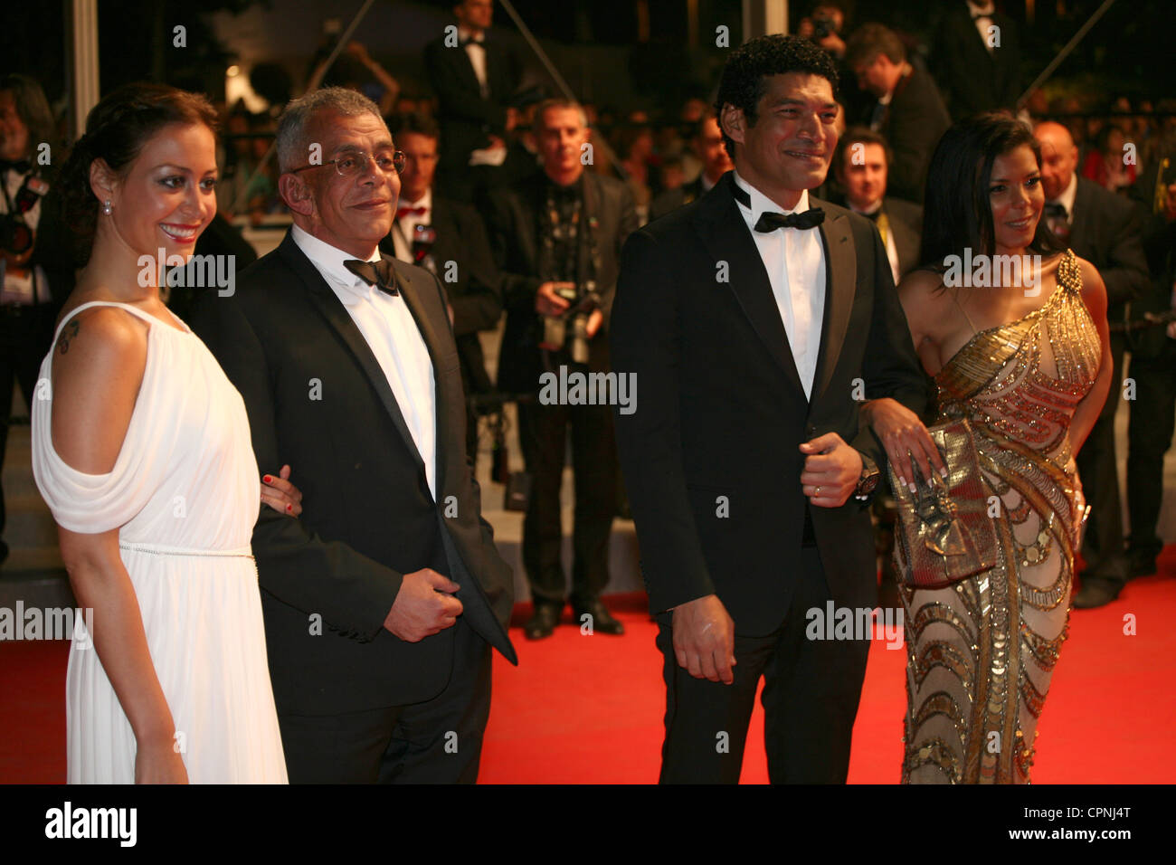 Ägyptische Schauspielerin Menna Shalaby, ägyptische Regisseur Yousry Nasrallah, Bassem Samra, Nahed El Sebaï, Cannes Film Festival 2012 Stockfoto