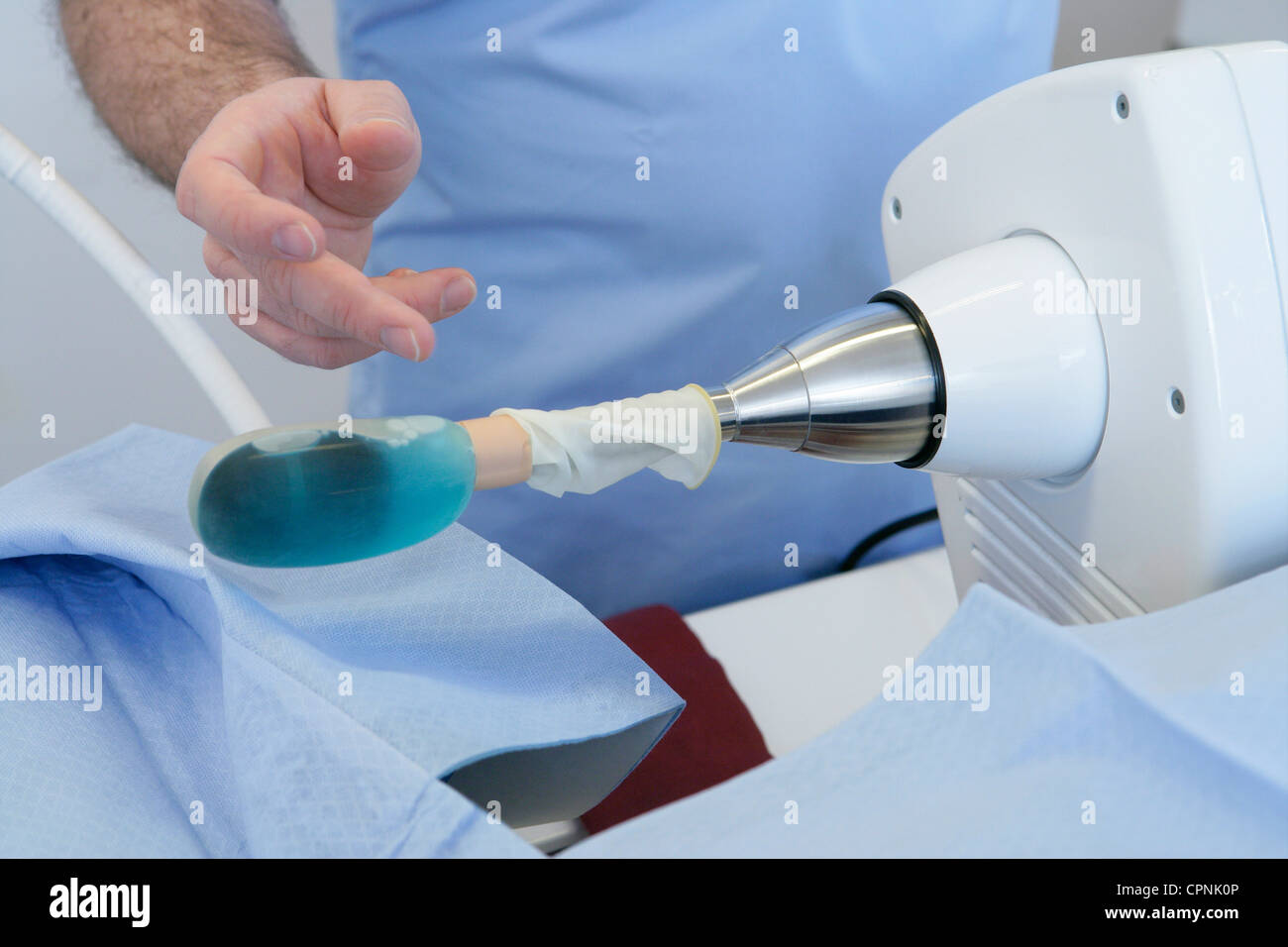 KREBS DER PROSTATA ULTRASCHALL Stockfoto