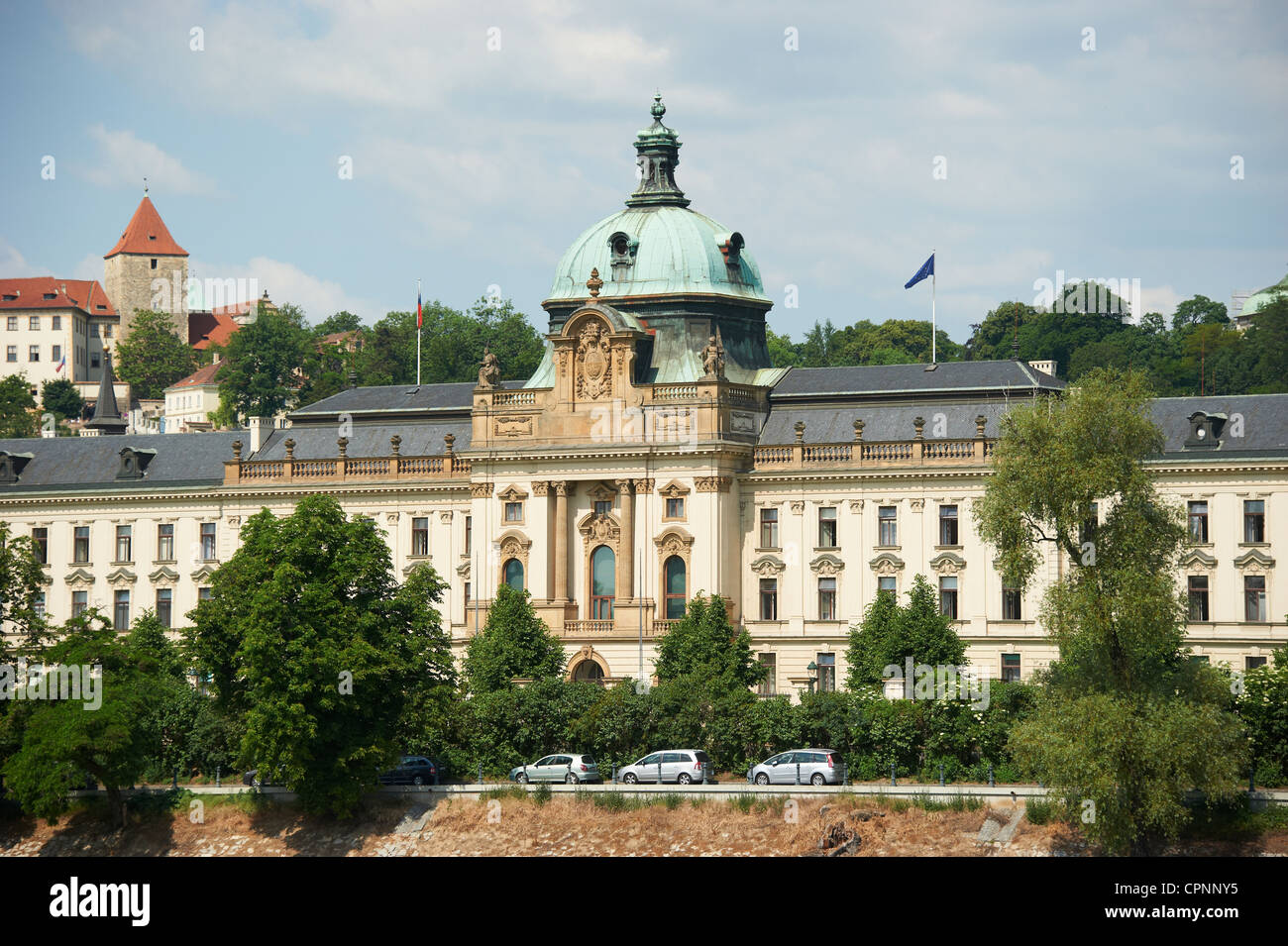 Straka oder Strakova Akademie, Goverment Büro, Kleinseite, Prag, Tschechische Republik Stockfoto