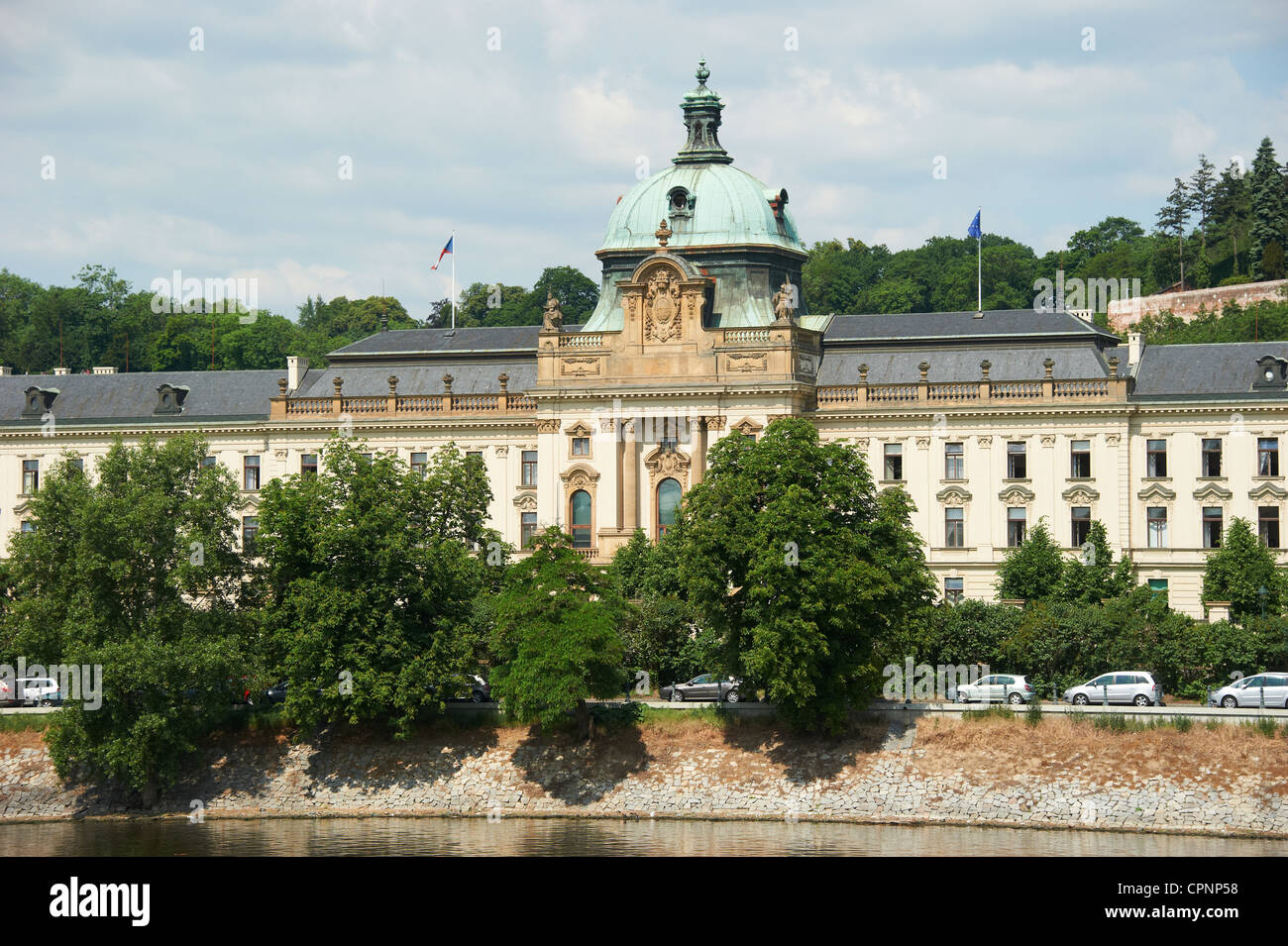Straka oder Strakova Akademie, Goverment Büro, Kleinseite, Prag, Tschechische Republik Stockfoto