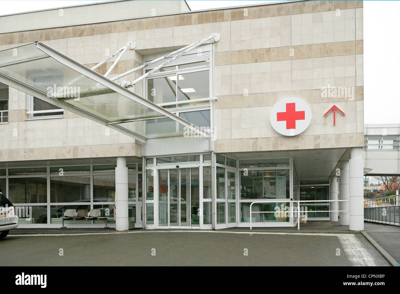 NOTFALL, KRANKENHAUS Stockfoto