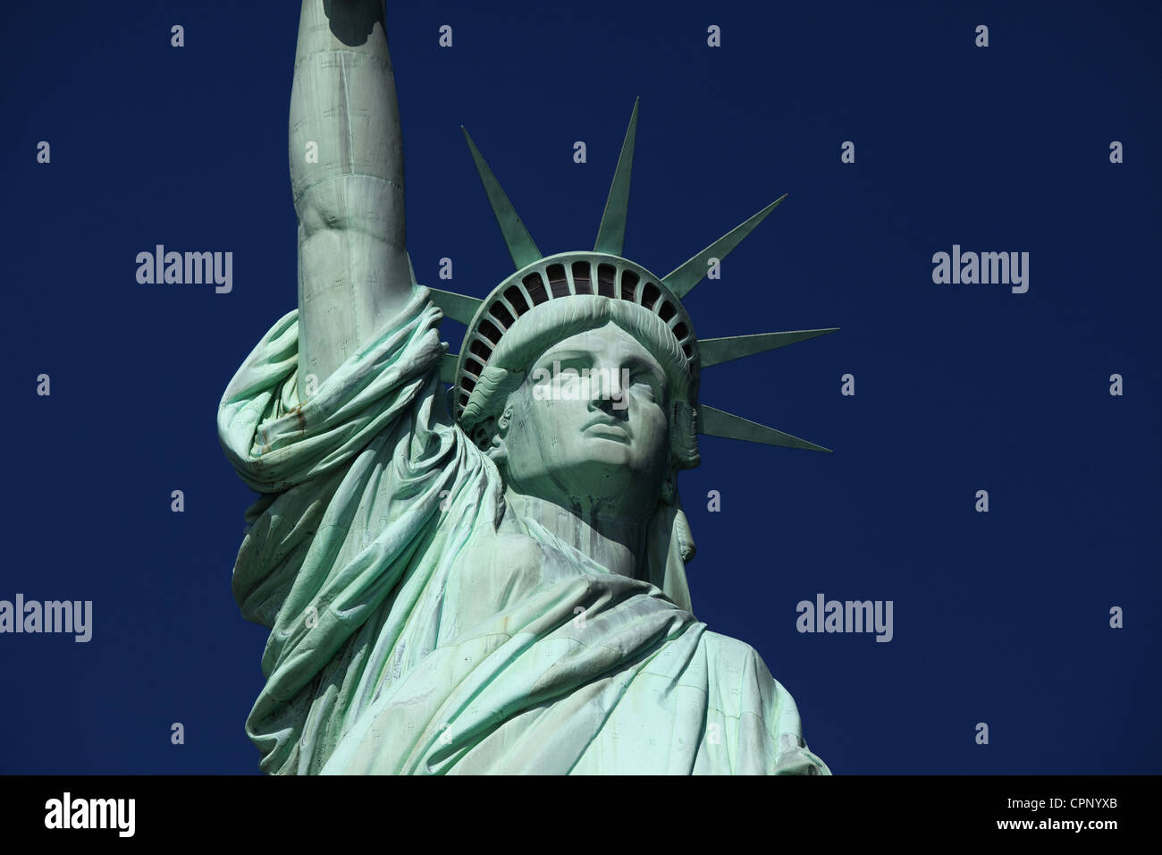 Städte New York Freiheitsstatue hautnah Stockfoto