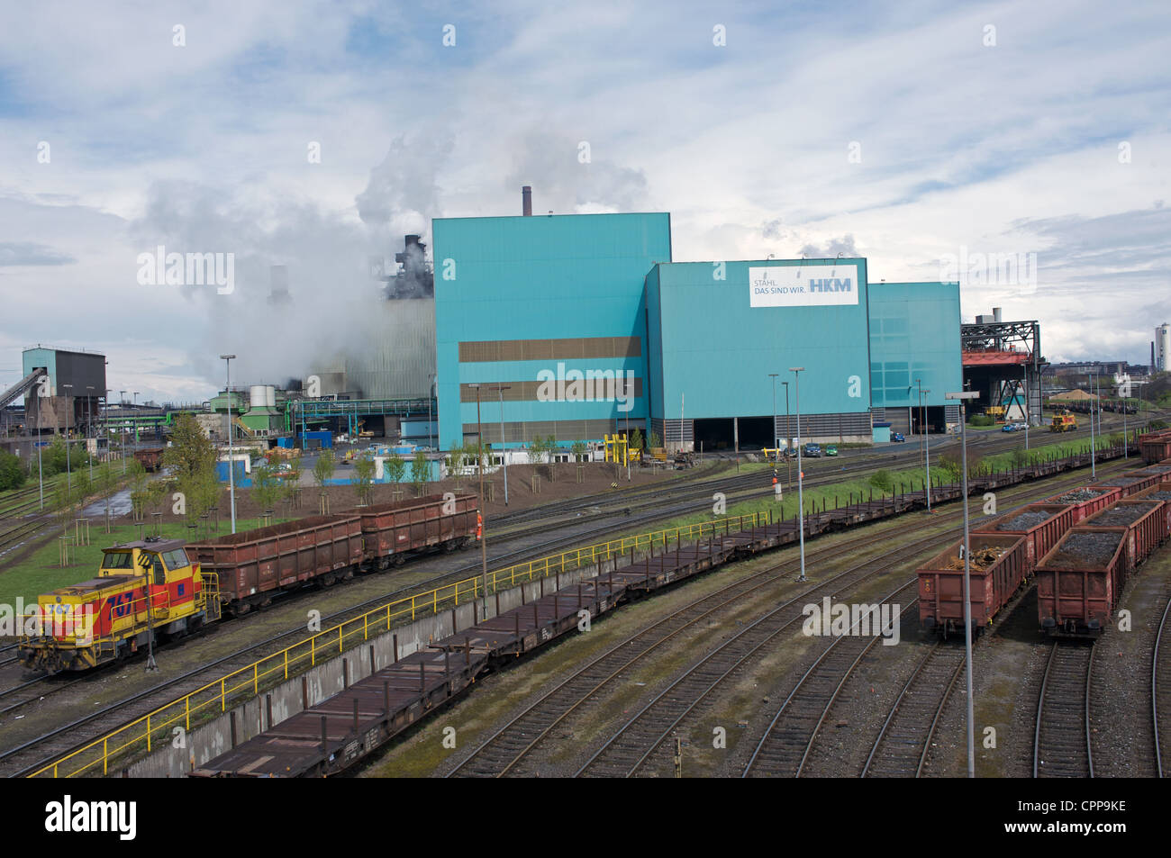 Krupp Mannesmann Stahl Werk Duisburg Deutschland Stockfoto