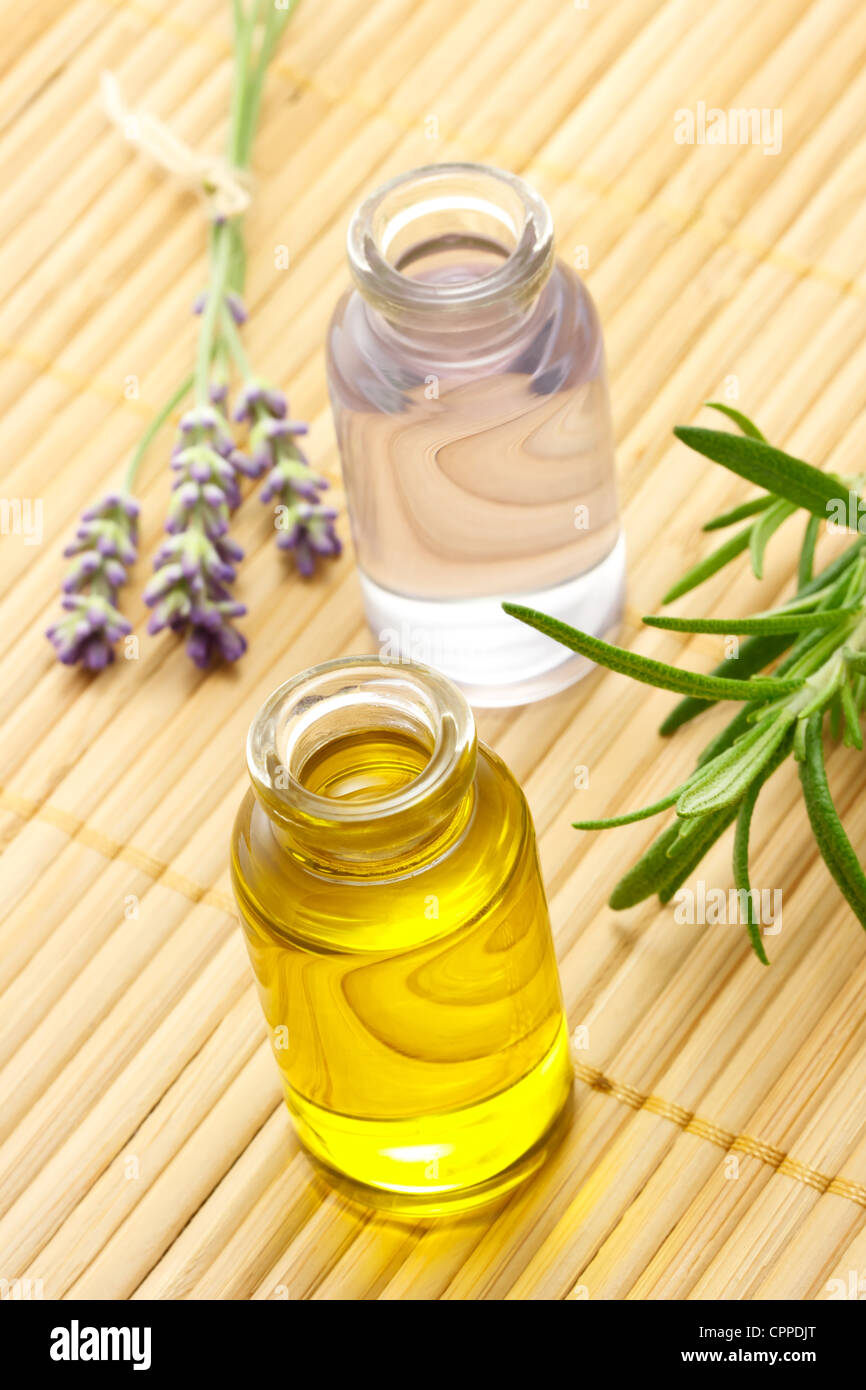 Aromatherapie ätherische Öle (Spa-Behandlung) Stockfoto
