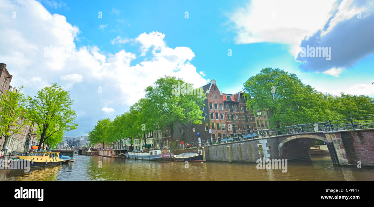 Stadt Amsterdam Stockfoto