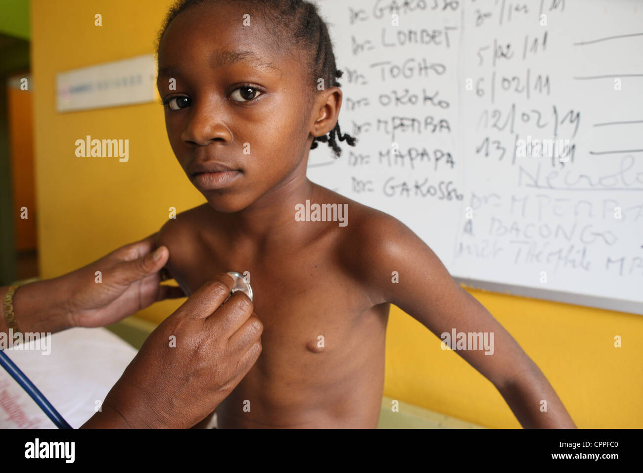 EIN KRANKENHAUS IN AFRIKA Stockfoto