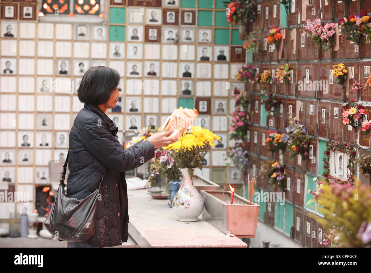 CHINA, TEMPEL Stockfoto