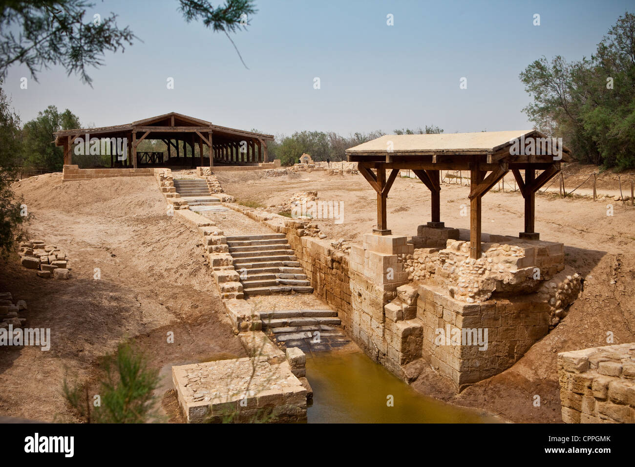 "Kapellen" Baptism Site, Bethany beyond The Jordan River, Jordan, Westasien Stockfoto