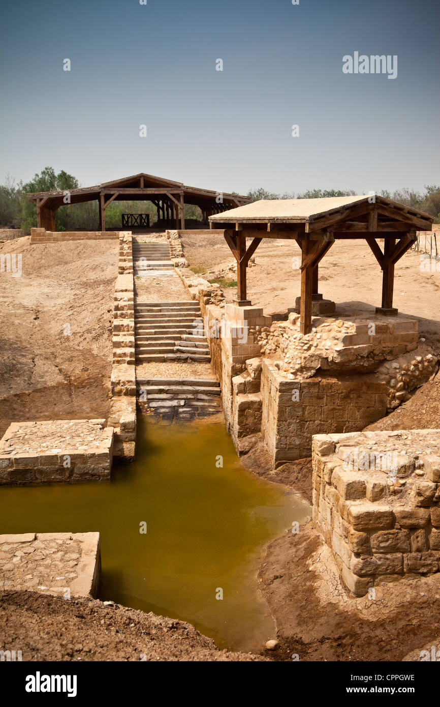 "Kapellen" Baptism Site, Bethany beyond The Jordan River, Jordan, Westasien Stockfoto