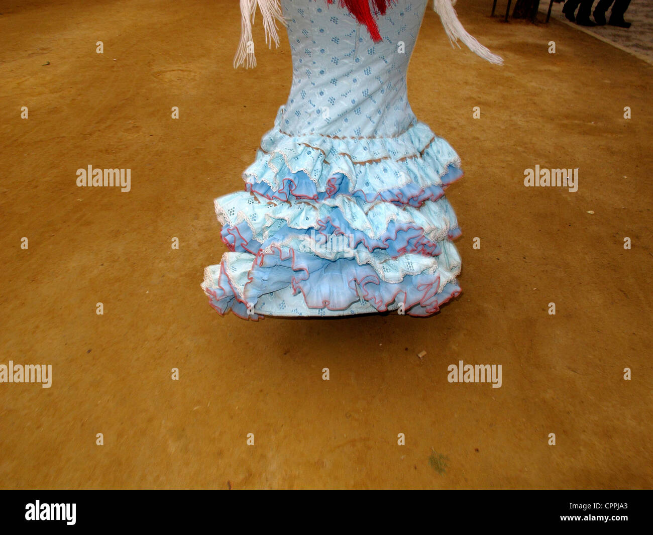 Spanien Andalusien Sevilla April Fair Flamenco-Kleid Stockfoto