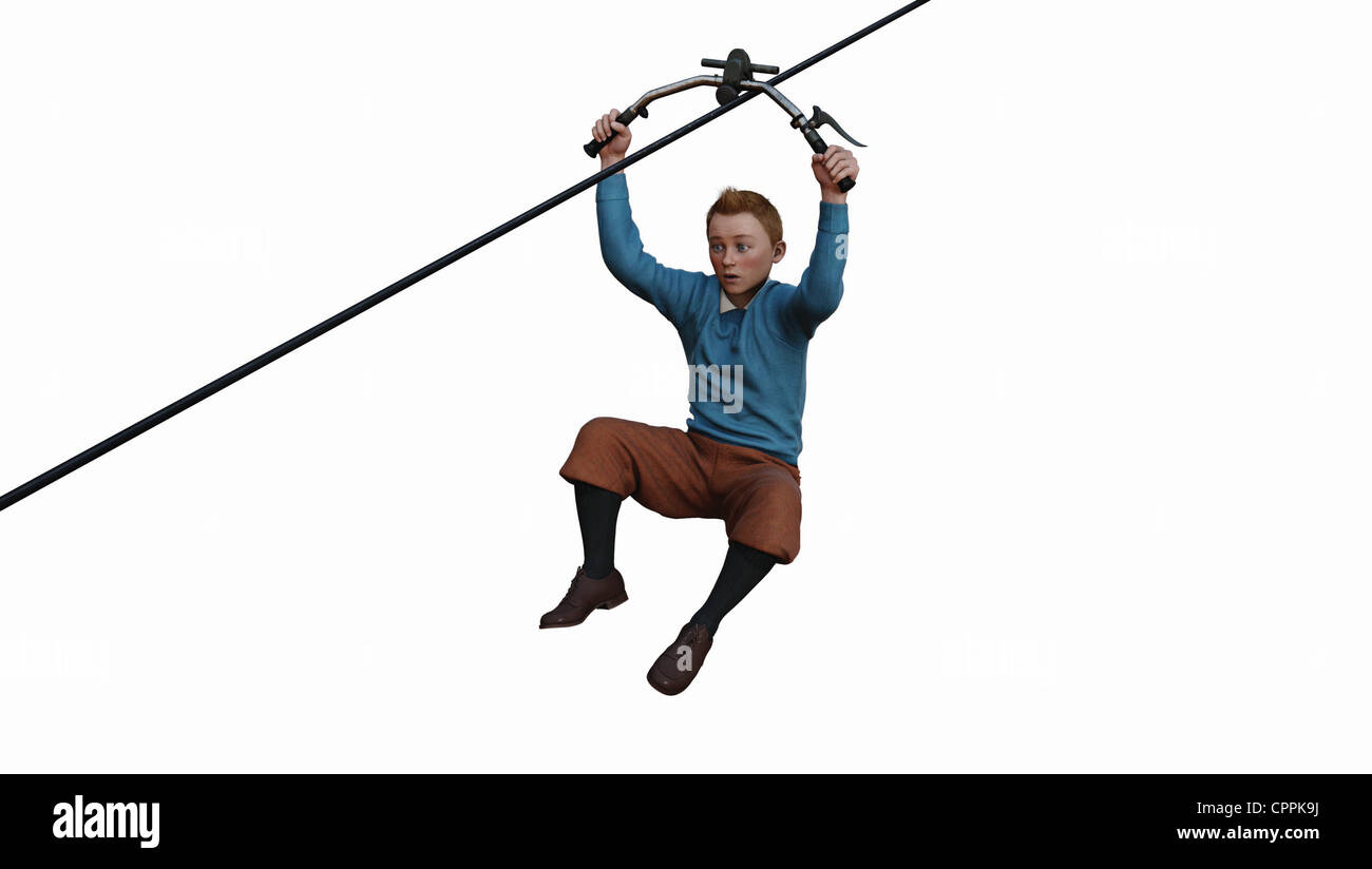 Die Abenteuer von Tintin: Das Geheimnis des Einhorns Jahr : 2011 USA Regie : Steven Spielberg Animation nach Hergés Comic-Büchern Stockfoto