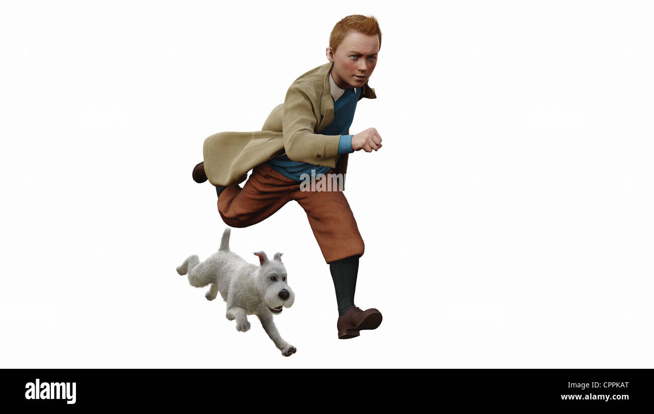 Die Abenteuer von Tintin: Das Geheimnis des Einhorns Jahr : 2011 USA Regie : Steven Spielberg Animation nach Hergés Comic-Büchern Stockfoto