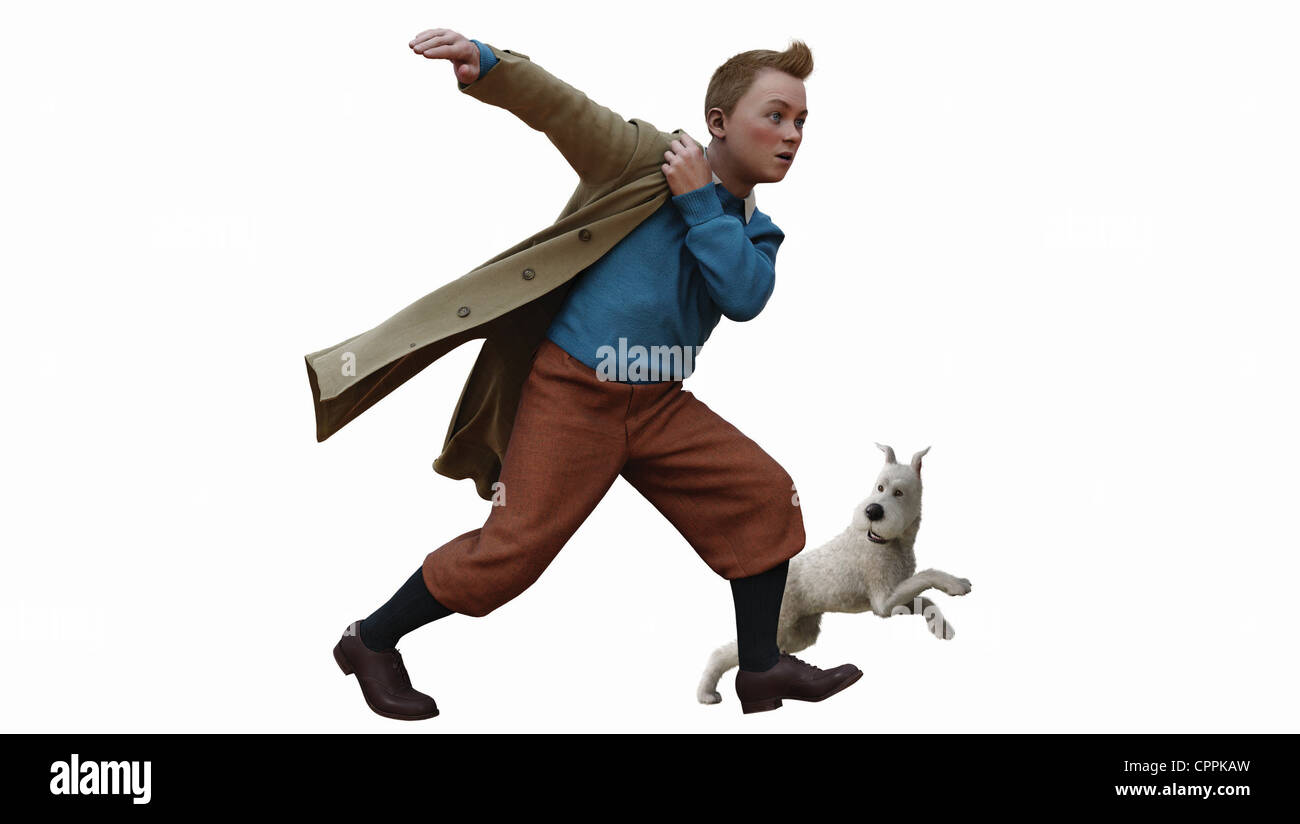 Die Abenteuer von Tintin: Das Geheimnis des Einhorns Jahr : 2011 USA Regie : Steven Spielberg Animation nach Hergés Comic-Büchern Stockfoto