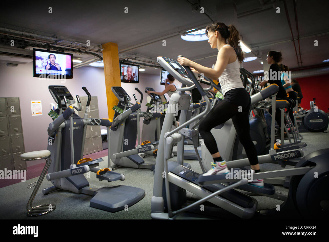 CARDIO-TRAINING Stockfoto