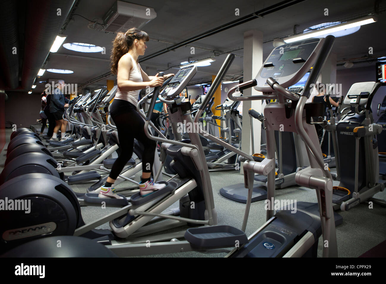 CARDIO-TRAINING Stockfoto