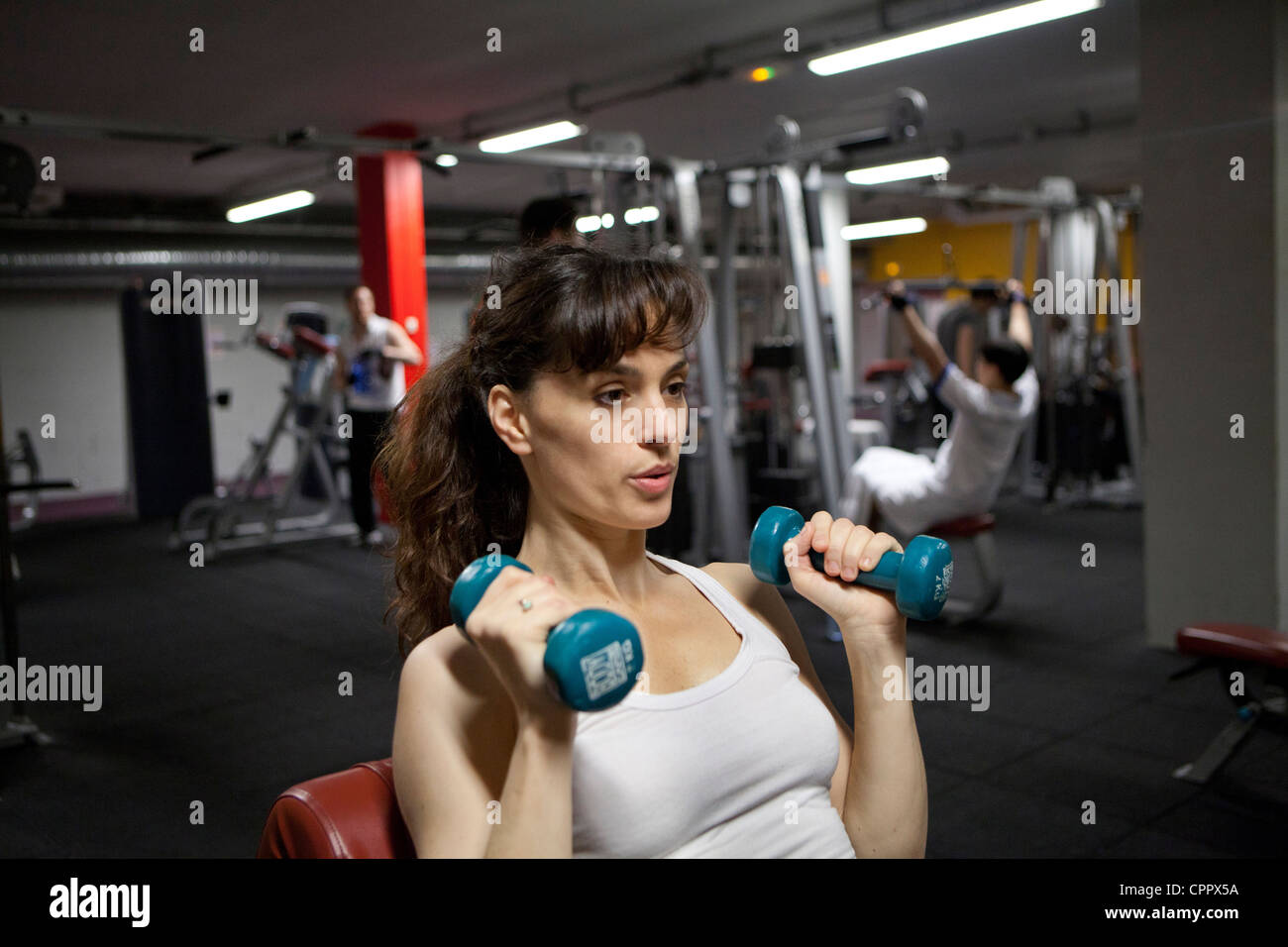 MUSKEL-GEBÄUDE Stockfoto