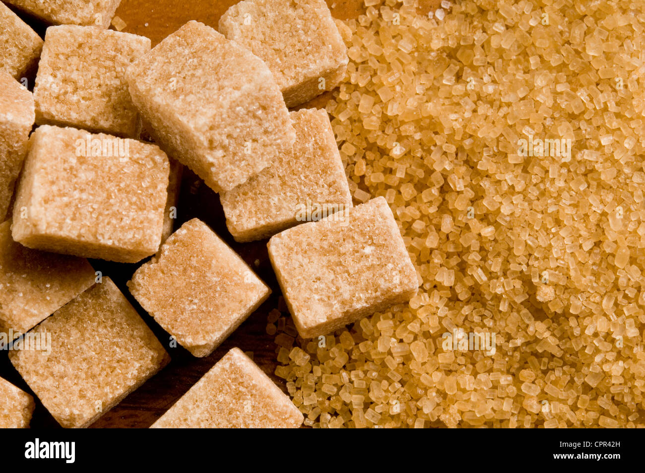 brauner Zucker Stockfoto