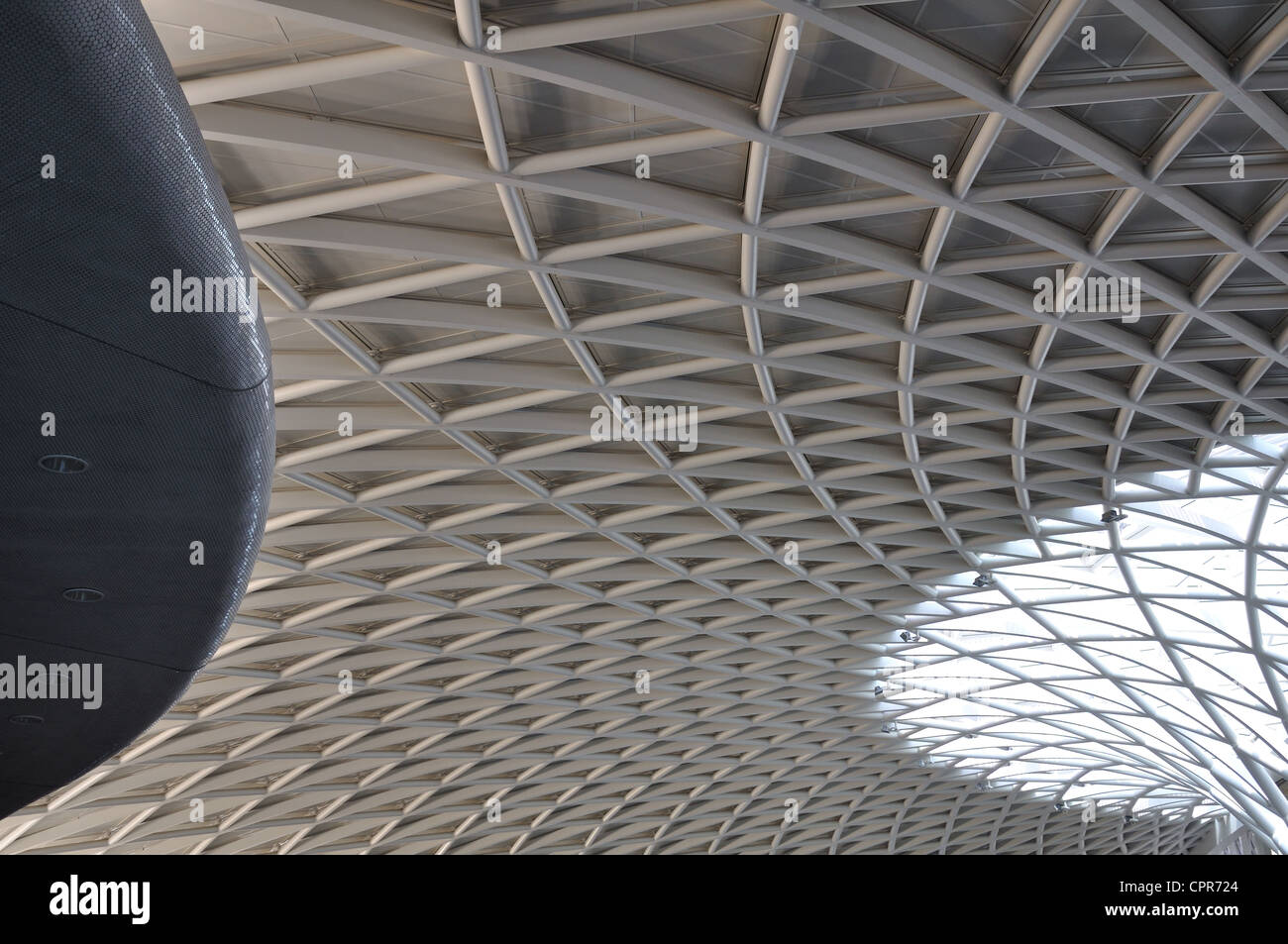 Neues Dach am London Kings Cross Bahnhof Stockfoto