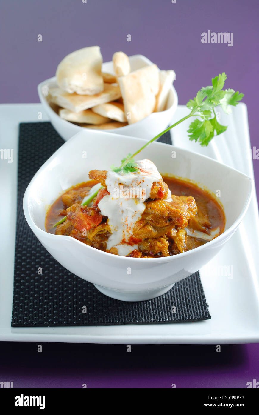 Indisches Curry Essen Stockfoto