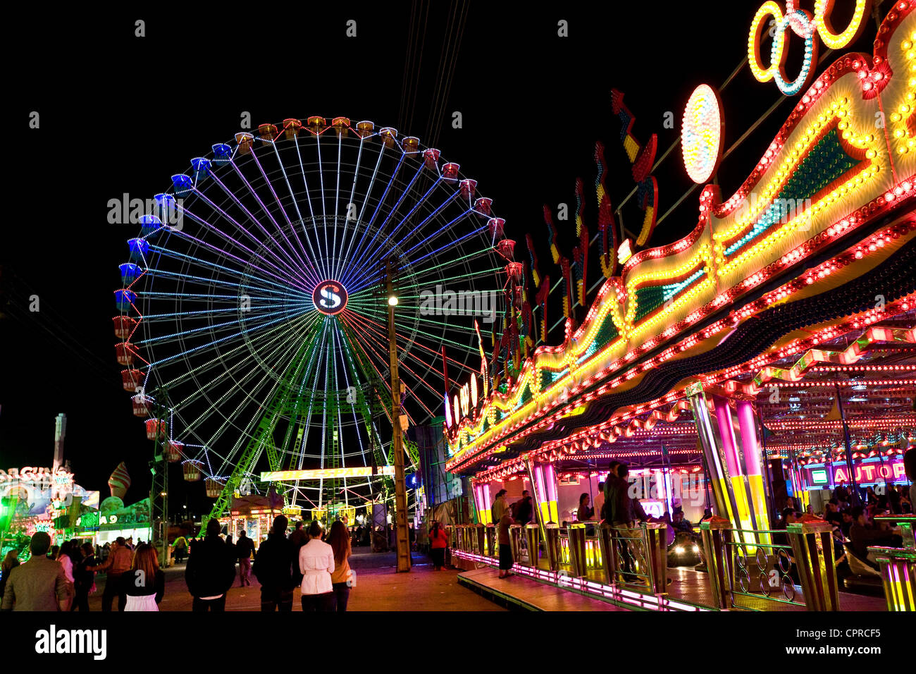 Europa Spanien Andalusien Sevilla Feria de Abril Stockfoto