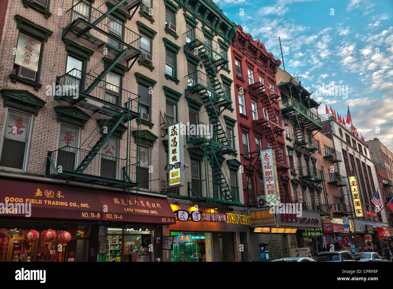 Mott Street in Chinatown, Manhattan, New York City Stockfoto