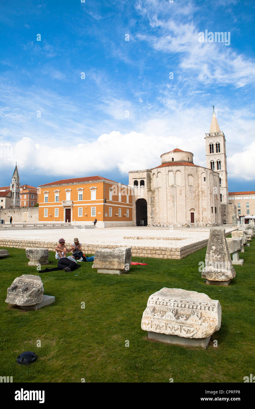 Kathedrale von Zadar Kroatien Stockfoto