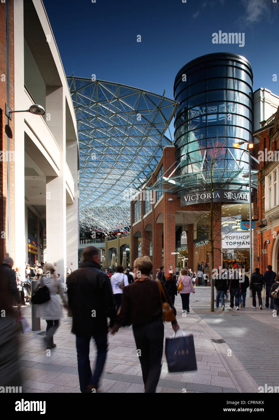 Shopper in Victoria Square Shopping Centre, Belfast Stockfoto