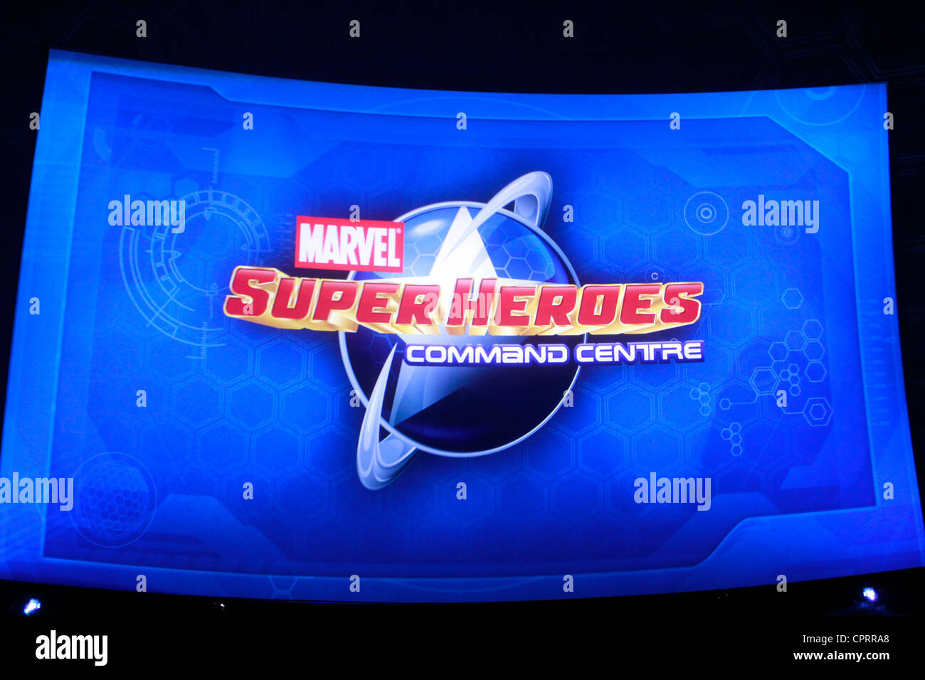 Die 4D-Superhelden-Theater im Madame Tussauds museum Stockfoto